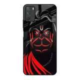 Lord Hanuman Poco M3 Glass Back Cover Online