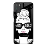 Girl Boss Poco M3 Glass Back Cover Online