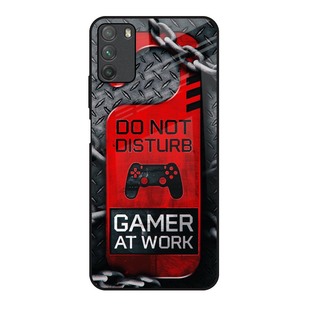 Do No Disturb Poco M3 Glass Back Cover Online