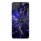 Techno Color Pattern Poco M3 Glass Back Cover Online
