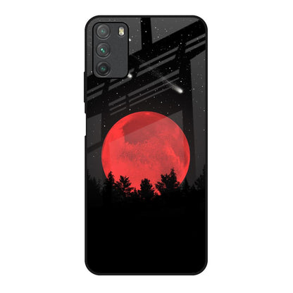 Moonlight Aesthetic Poco M3 Glass Back Cover Online