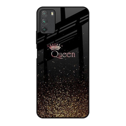 I Am The Queen Poco M3 Glass Back Cover Online