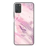 Diamond Pink Gradient Poco M3 Glass Back Cover Online
