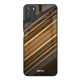 Diagonal Slash Pattern Poco M3 Glass Back Cover Online