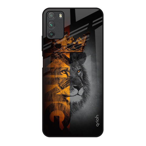 King Of Forest Poco M3 Glass Back Cover Online