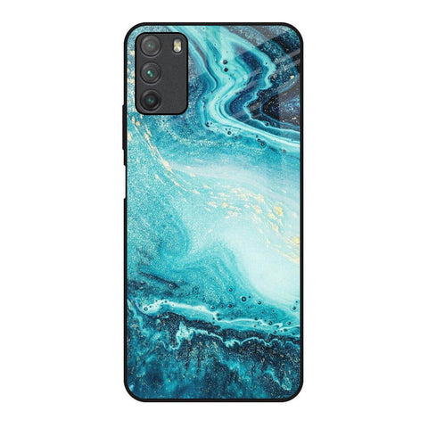 Sea Water Poco M3 Glass Back Cover Online