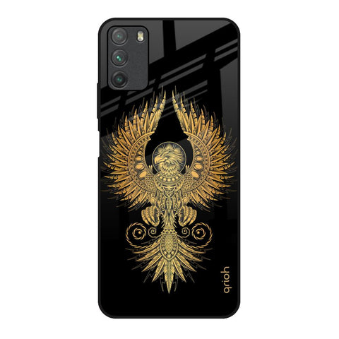 Mythical Phoenix Art Poco M3 Glass Back Cover Online