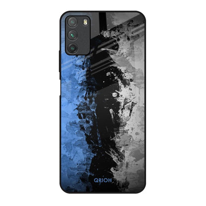 Dark Grunge Poco M3 Glass Back Cover Online
