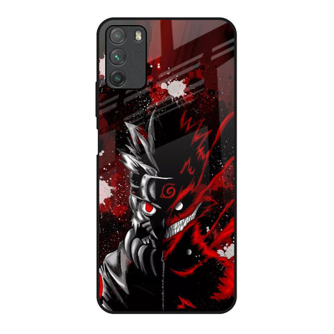 Dark Character Poco M3 Glass Back Cover Online