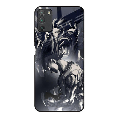 Sketch Art DB Poco M3 Glass Back Cover Online