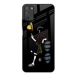 Luffy Line Art Poco M3 Glass Back Cover Online