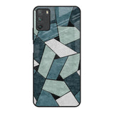 Abstact Tiles Poco M3 Glass Back Cover Online