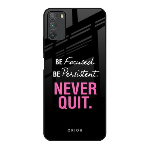 Be Focused Poco M3 Glass Back Cover Online