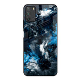 Cloudy Dust Poco M3 Glass Back Cover Online