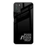 Push Your Self Poco M3 Glass Back Cover Online