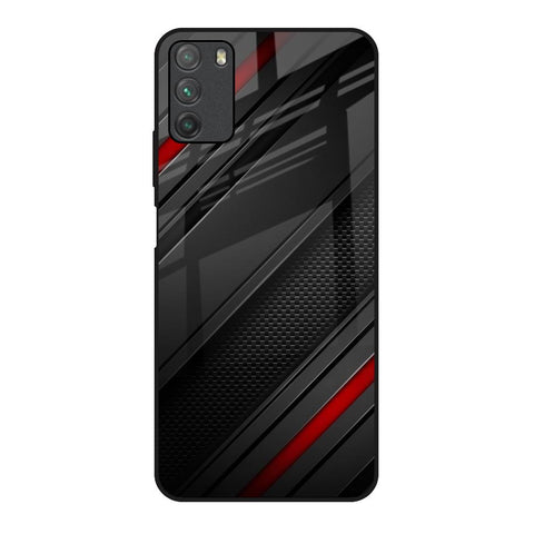 Modern Abstract Poco M3 Glass Back Cover Online
