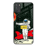 Astronaut on Mars Poco M3 Glass Back Cover Online