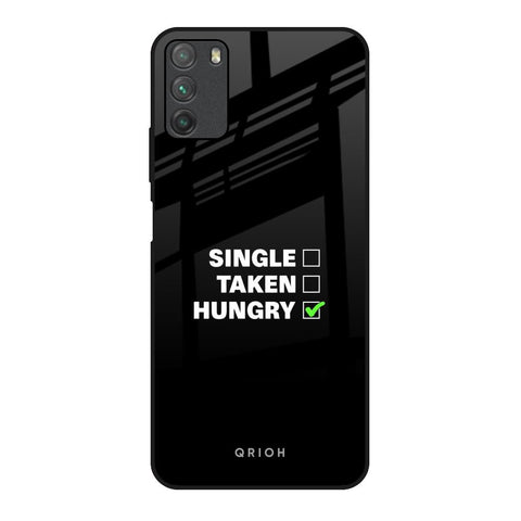 Hungry Poco M3 Glass Back Cover Online