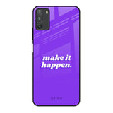 Make it Happen Poco M3 Glass Back Cover Online