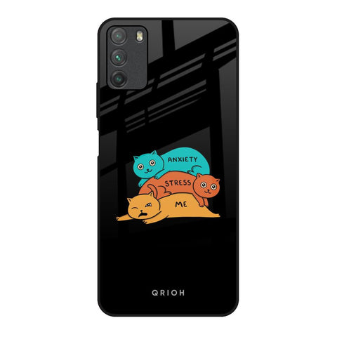 Anxiety Stress Poco M3 Glass Back Cover Online