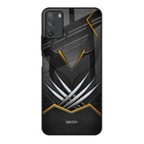 Black Warrior Poco M3 Glass Back Cover Online