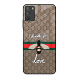 Blind For Love Poco M3 Glass Back Cover Online