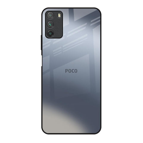 Space Grey Gradient Poco M3 Glass Back Cover Online