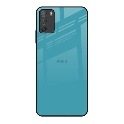 Oceanic Turquiose Poco M3 Glass Back Cover Online