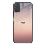 Golden Mauve Poco M3 Glass Back Cover Online