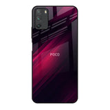 Razor Black Poco M3 Glass Back Cover Online