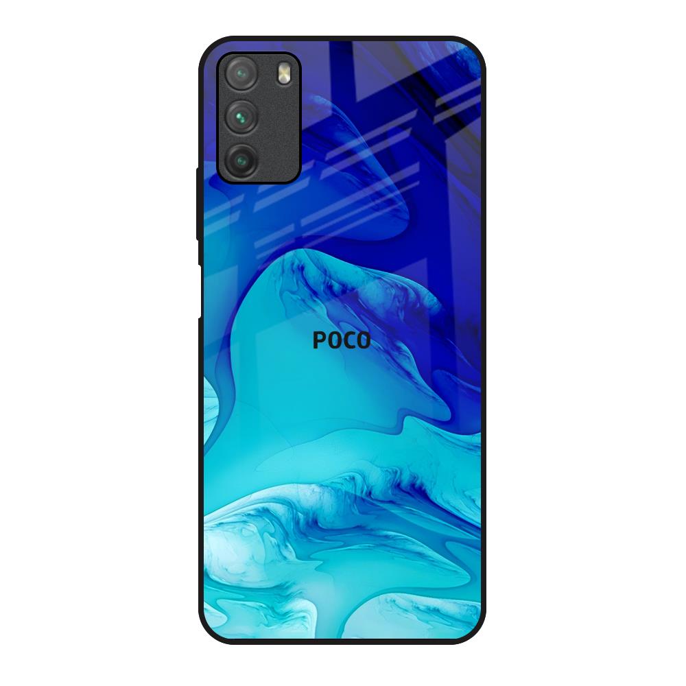 Raging Tides Poco M3 Glass Back Cover Online