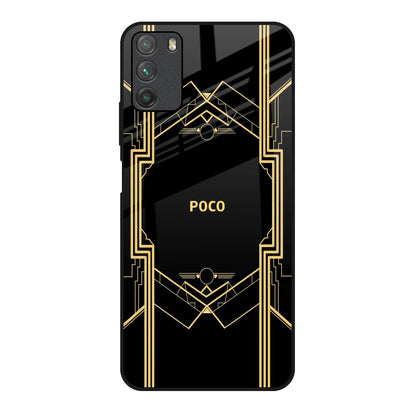 Sacred Logo Poco M3 Glass Back Cover Online