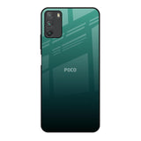 Palm Green Poco M3 Glass Back Cover Online