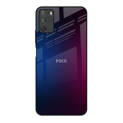 Mix Gradient Shade Poco M3 Glass Back Cover Online