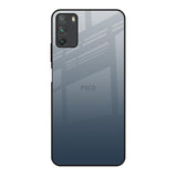Smokey Grey Color Poco M3 Glass Back Cover Online