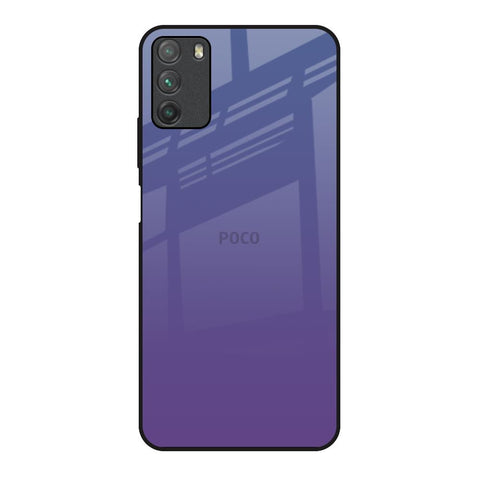 Indigo Pastel Poco M3 Glass Back Cover Online
