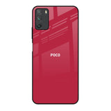Solo Maroon Poco M3 Glass Back Cover Online