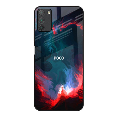 Brush Art Poco M3 Glass Back Cover Online