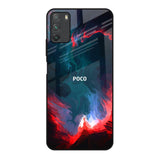 Brush Art Poco M3 Glass Back Cover Online