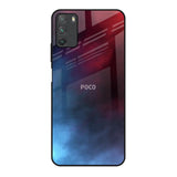 Smokey Watercolor Poco M3 Glass Back Cover Online