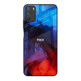 Dim Smoke Poco M3 Glass Back Cover Online