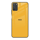 Fluorescent Yellow Poco M3 Glass Back Cover Online