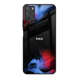 Fine Art Wave Poco M3 Glass Back Cover Online