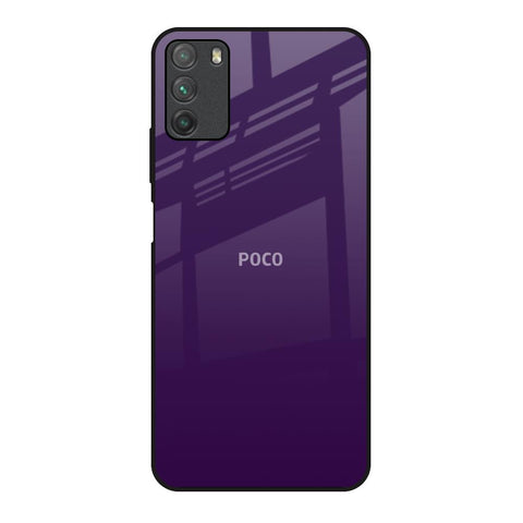 Dark Purple Poco M3 Glass Back Cover Online