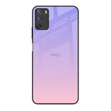 Lavender Gradient Poco M3 Glass Back Cover Online