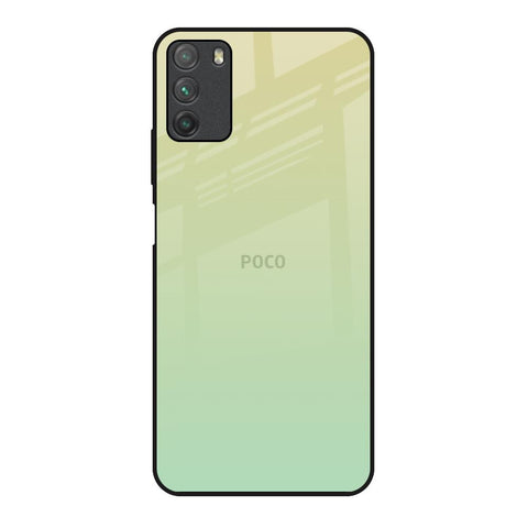Mint Green Gradient Poco M3 Glass Back Cover Online