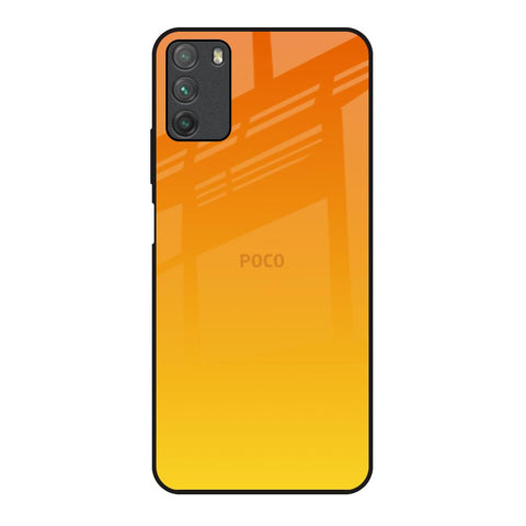 Sunset Poco M3 Glass Back Cover Online