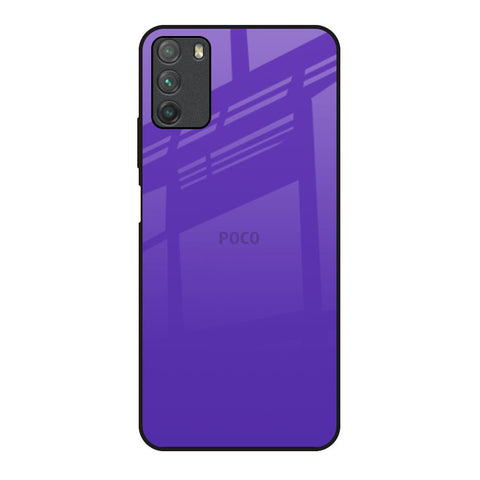 Amethyst Purple Poco M3 Glass Back Cover Online