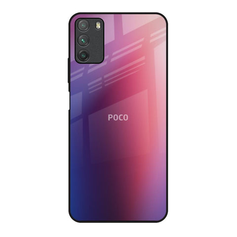 Multi Shaded Gradient Poco M3 Glass Back Cover Online