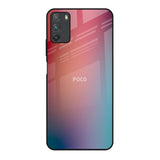 Dusty Multi Gradient Poco M3 Glass Back Cover Online